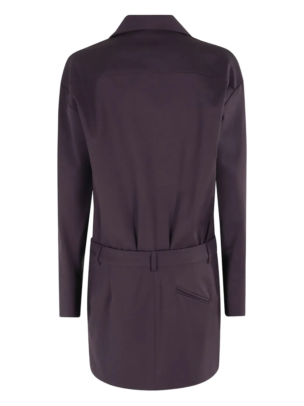 Federica Tosi long-sleeve V-neck dress - Paars