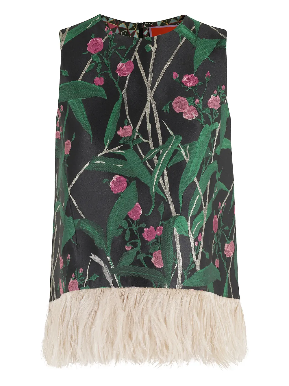 La Doublej Bamboo-print Top In Multi