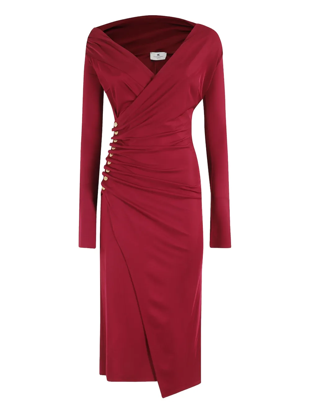 Elisabetta Franchi vestido con cuello en V | rojo | Image 1