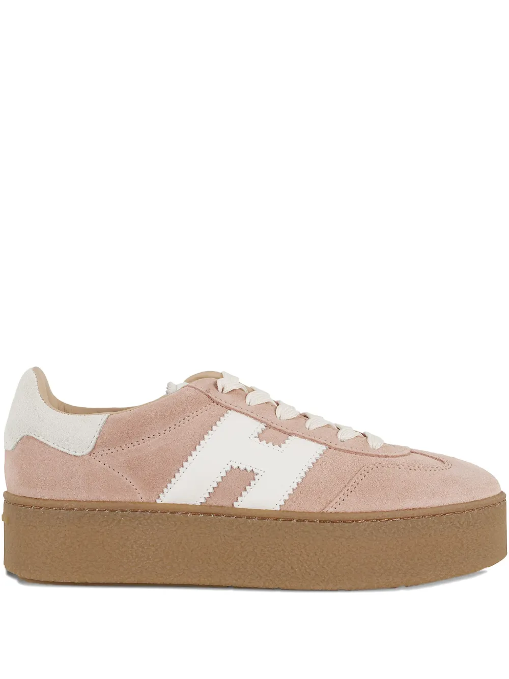 Hogan H681 platform suede sneakers Pink