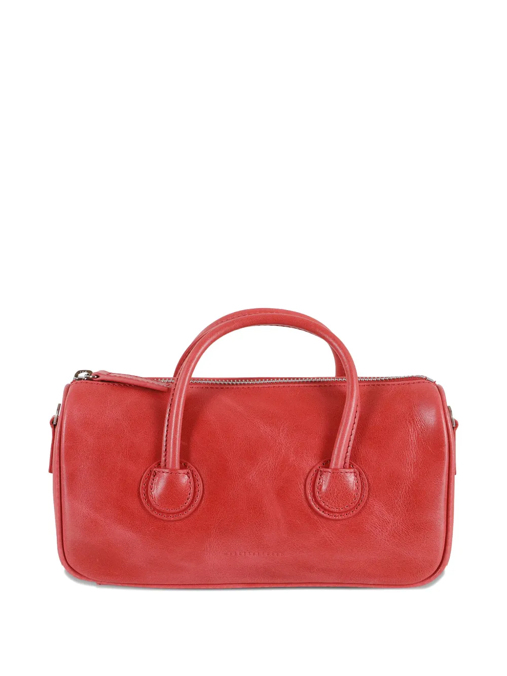 Marge Sherwood leather cylindrical tote bag - Rood