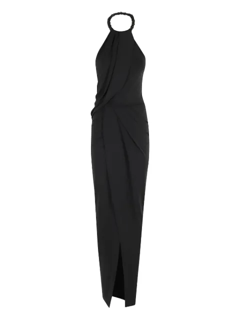 Amen draped halterneck dress