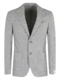 l.b.m. herringbone-pattern single-breasted blazer - Grey