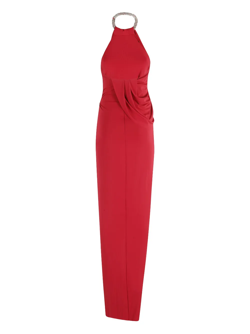 Amen crystal-embellished halterneck dress - Rood