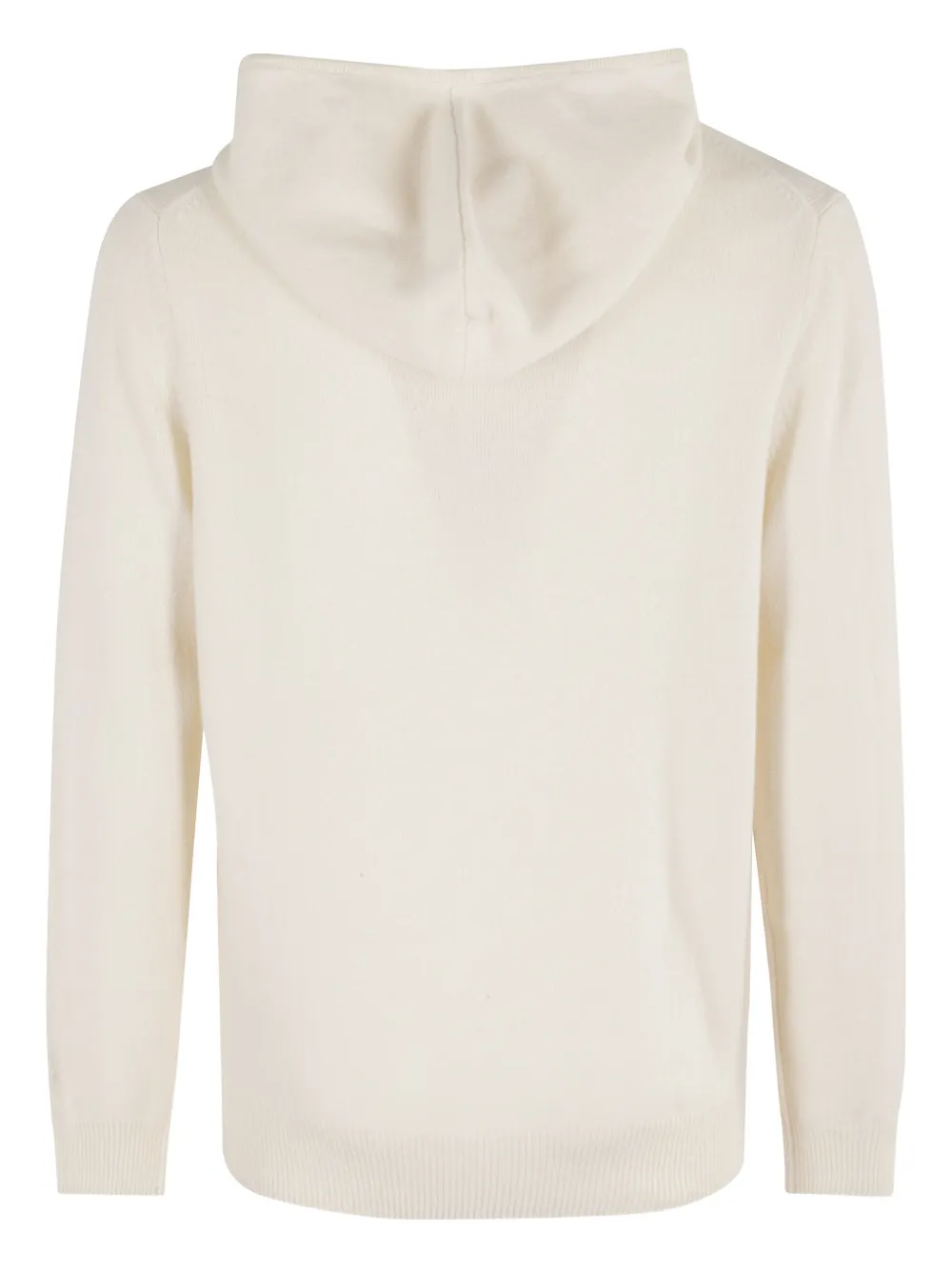 Mc2 Saint Barth Wool Hoodie In White