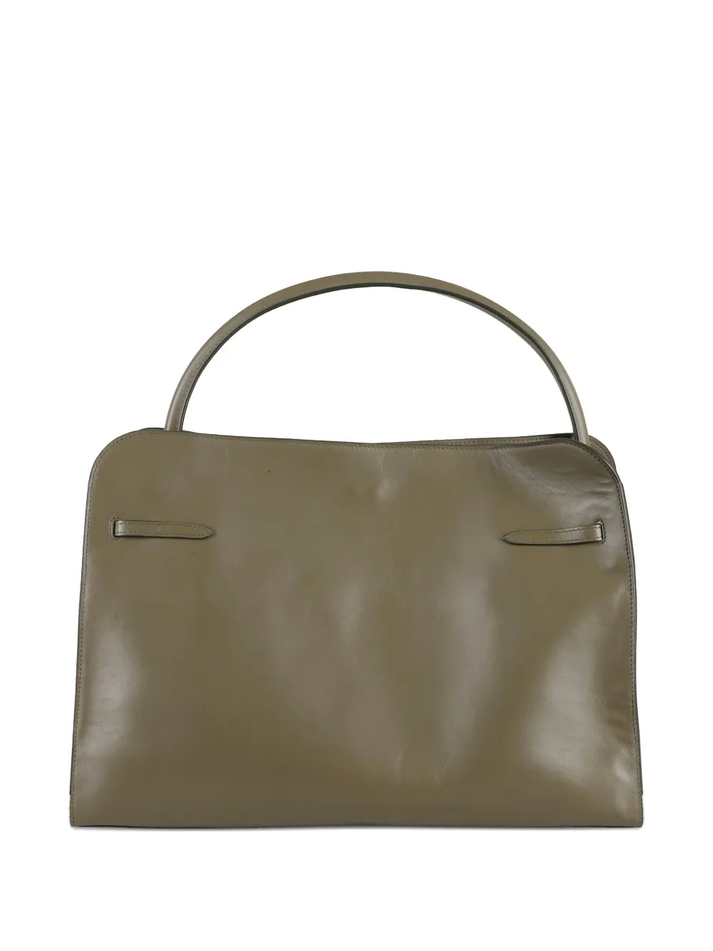 Biasia Maxi Non-stop Clasp-fastening Leather Tote Bag In Green