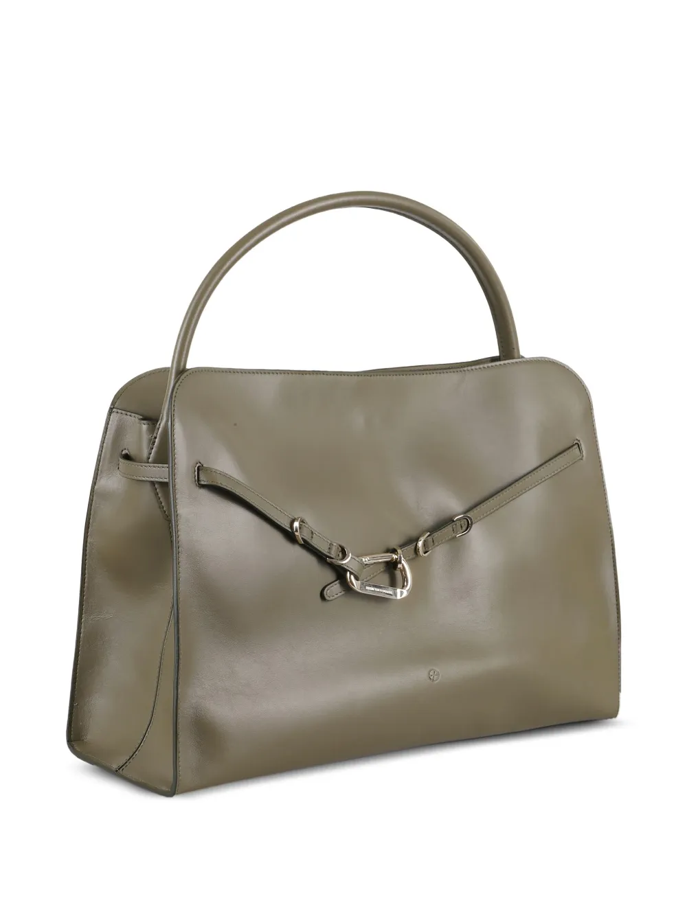 FRANCESCO BIASIA Non-Stop leren maxi-shopper met gespsluiting Groen