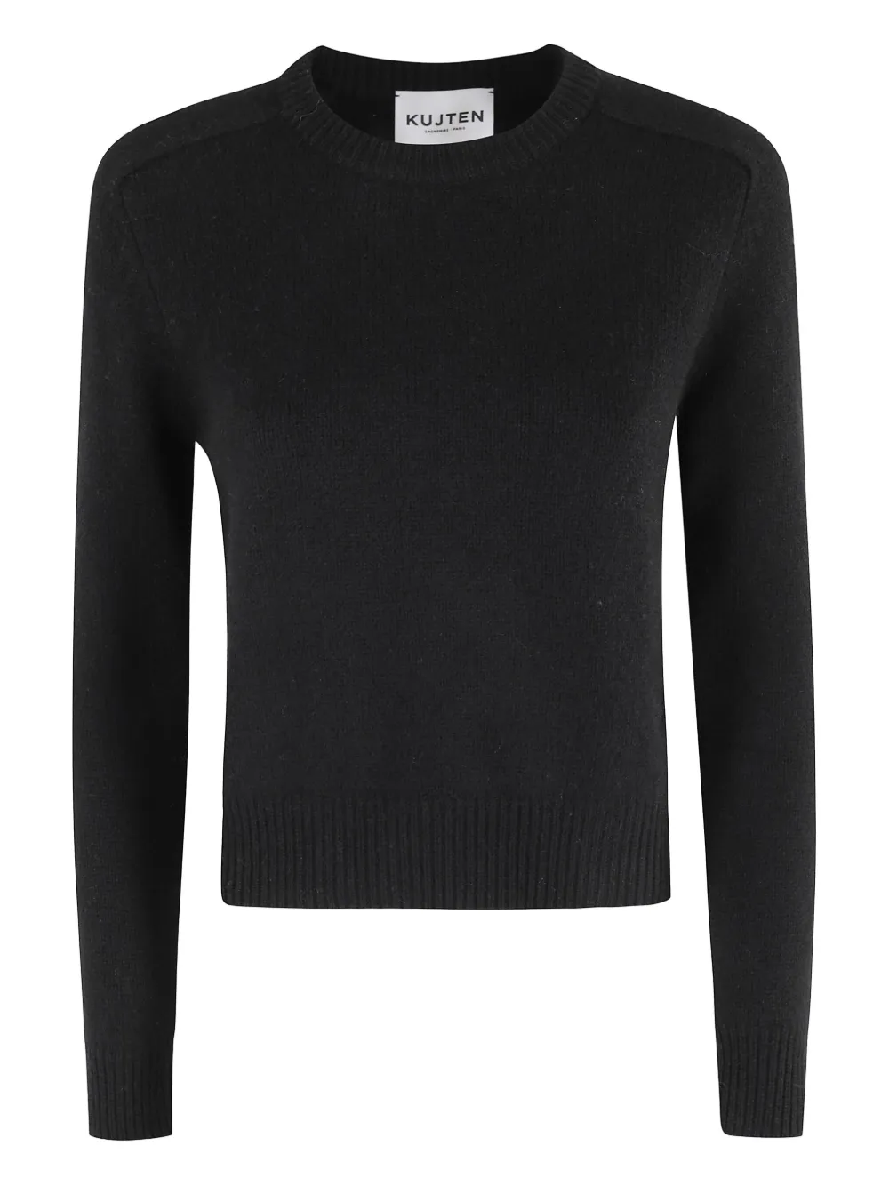kujten Langärmeliger Kaschmirpullover | Schwarz | Image 1
