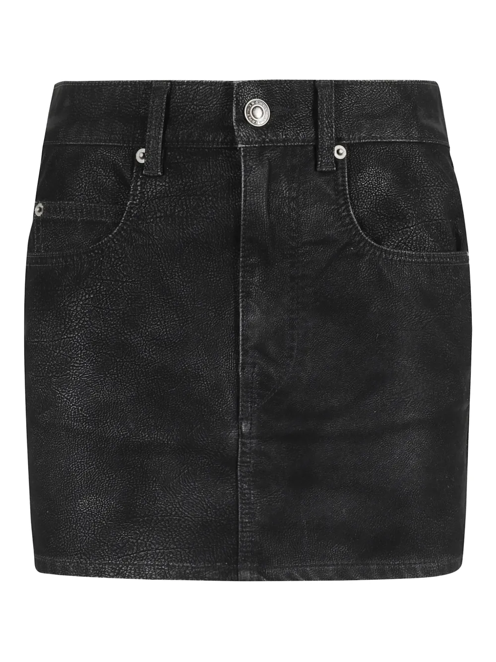 MARANT ÉTOILE logo-patch mini skirt | Black | Image 1