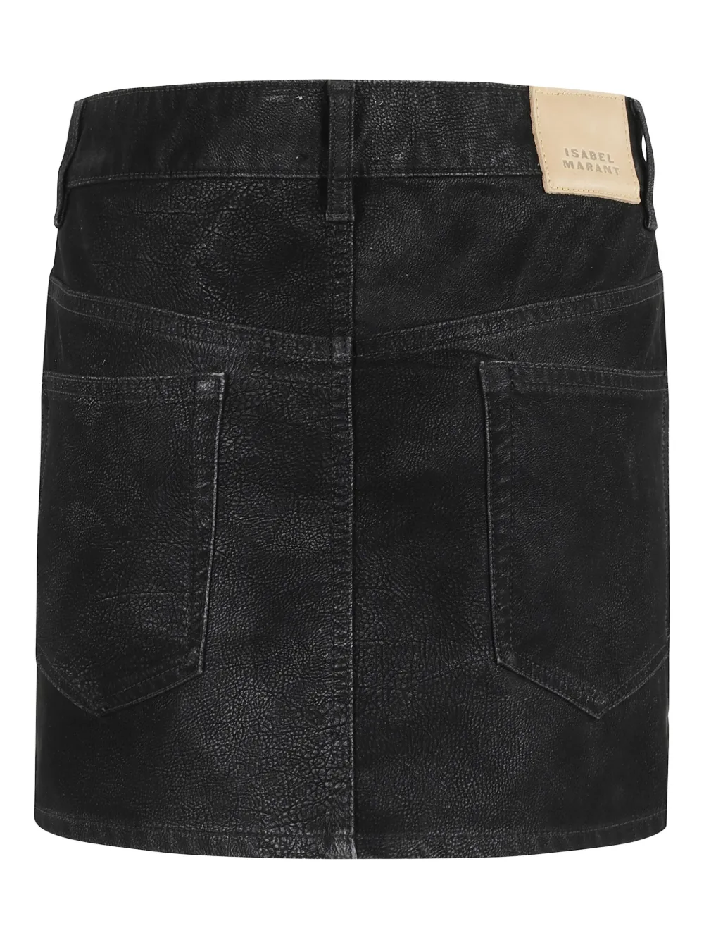 MARANT ÉTOILE logo-patch mini skirt - Zwart