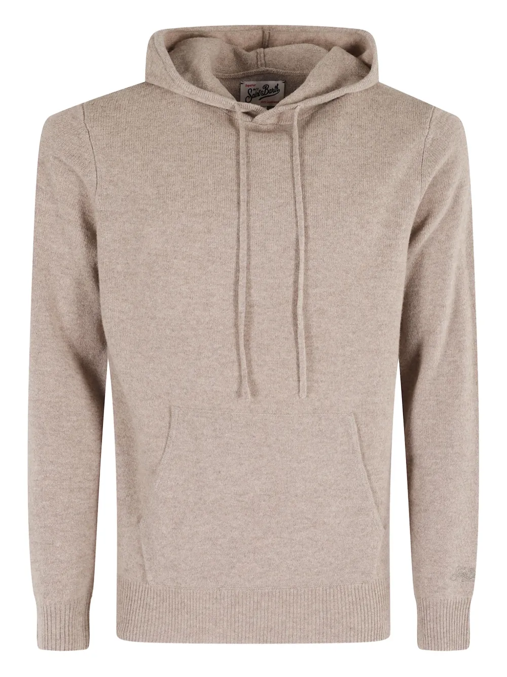 Mc2 Saint Barth Wool Hoodie In Brown