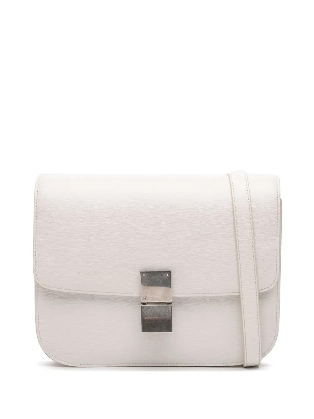 Celine Pre-Owned 2014 Medium Calfskin Classic Box crossbody bag | White | Image 1