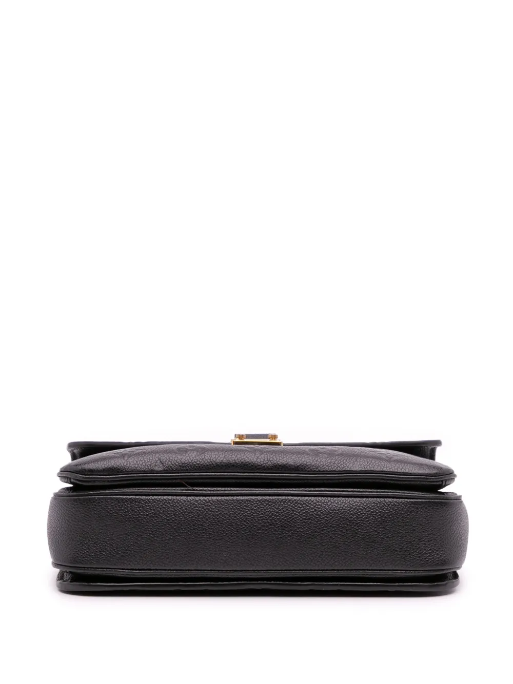 Pre-owned Louis Vuitton 2019 Monogram Empreinte Pochette Metis Satchel In Black
