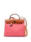 Hermès Pre-Owned 2017 Toile Herbag Zip 31 satchel - Pink