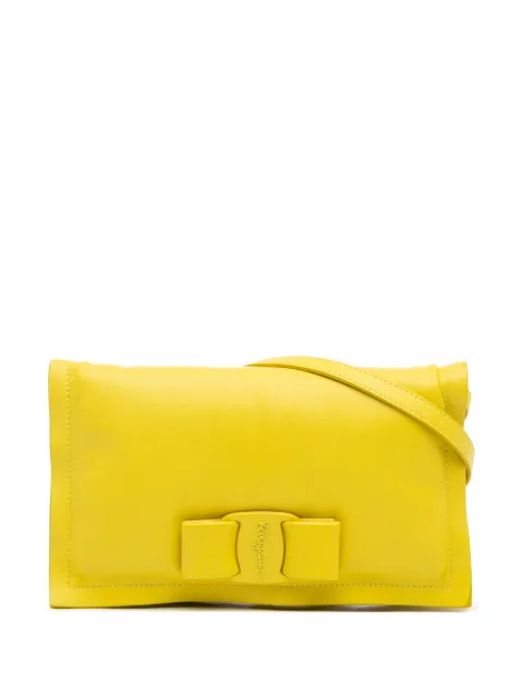 Ferragamo Pre-Owned 2022 Padded Leather Viva Bow crossbody bag