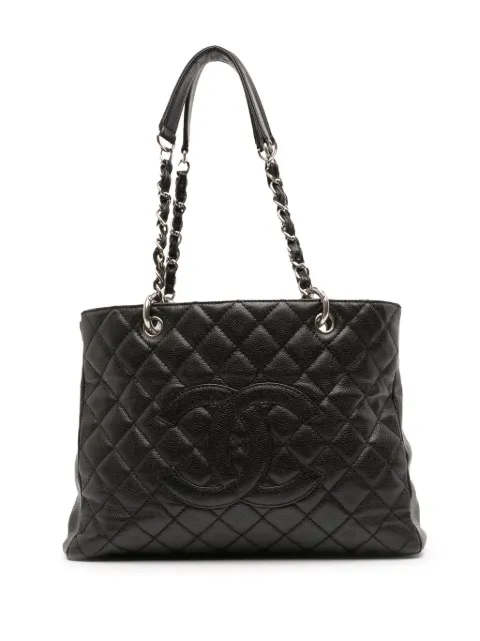 CHANEL Pre-Owned 2008-2009 Caviar Grand Shopping tote bag