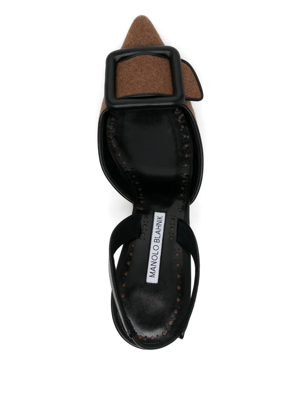 Manolo Blahnik 70 mm Mayslibi pumps Bruin