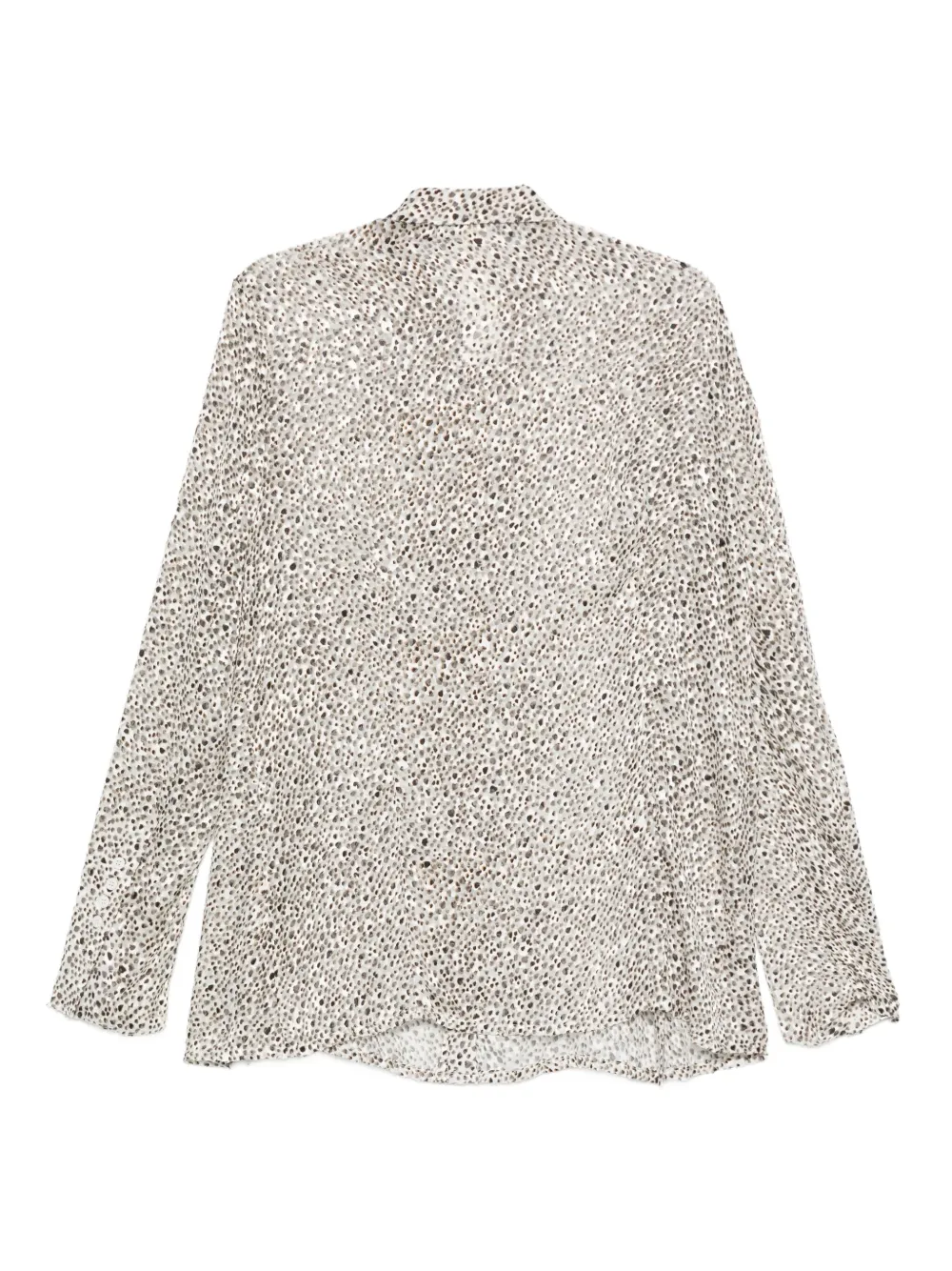 Sapio Dotted-print Shirt In Gray