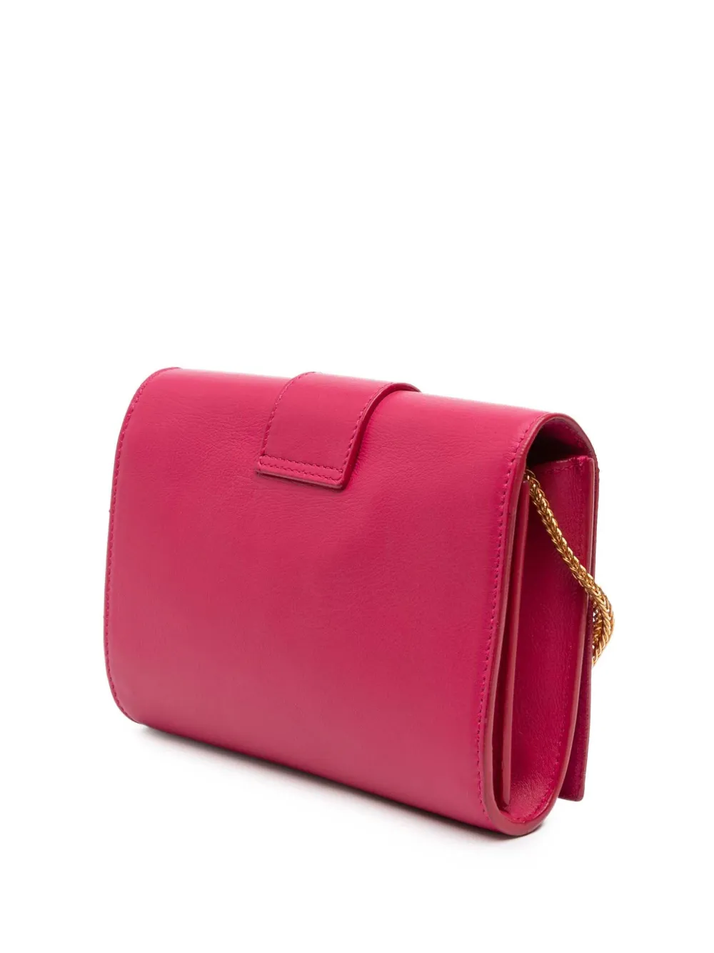 Pre-owned Saint Laurent 2013-2025 Mini Smooth Calfskin Chyc Crossbody Bag In Pink