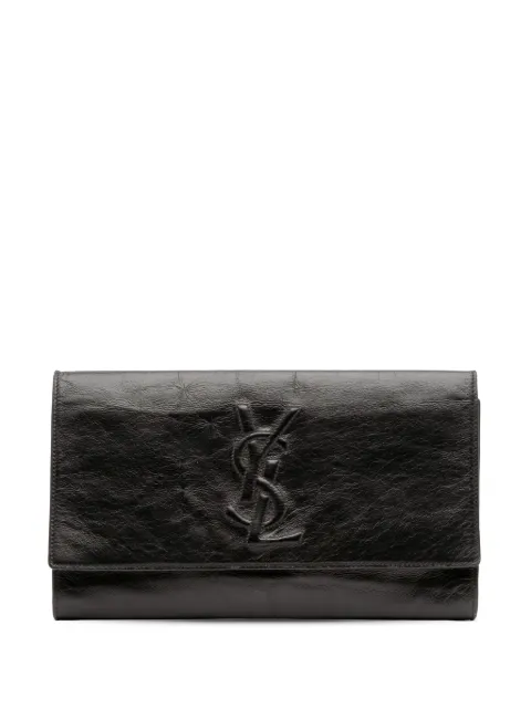 Saint Laurent Pre-Owned 20th Century Textured Patent Belle de Jour clutch bag