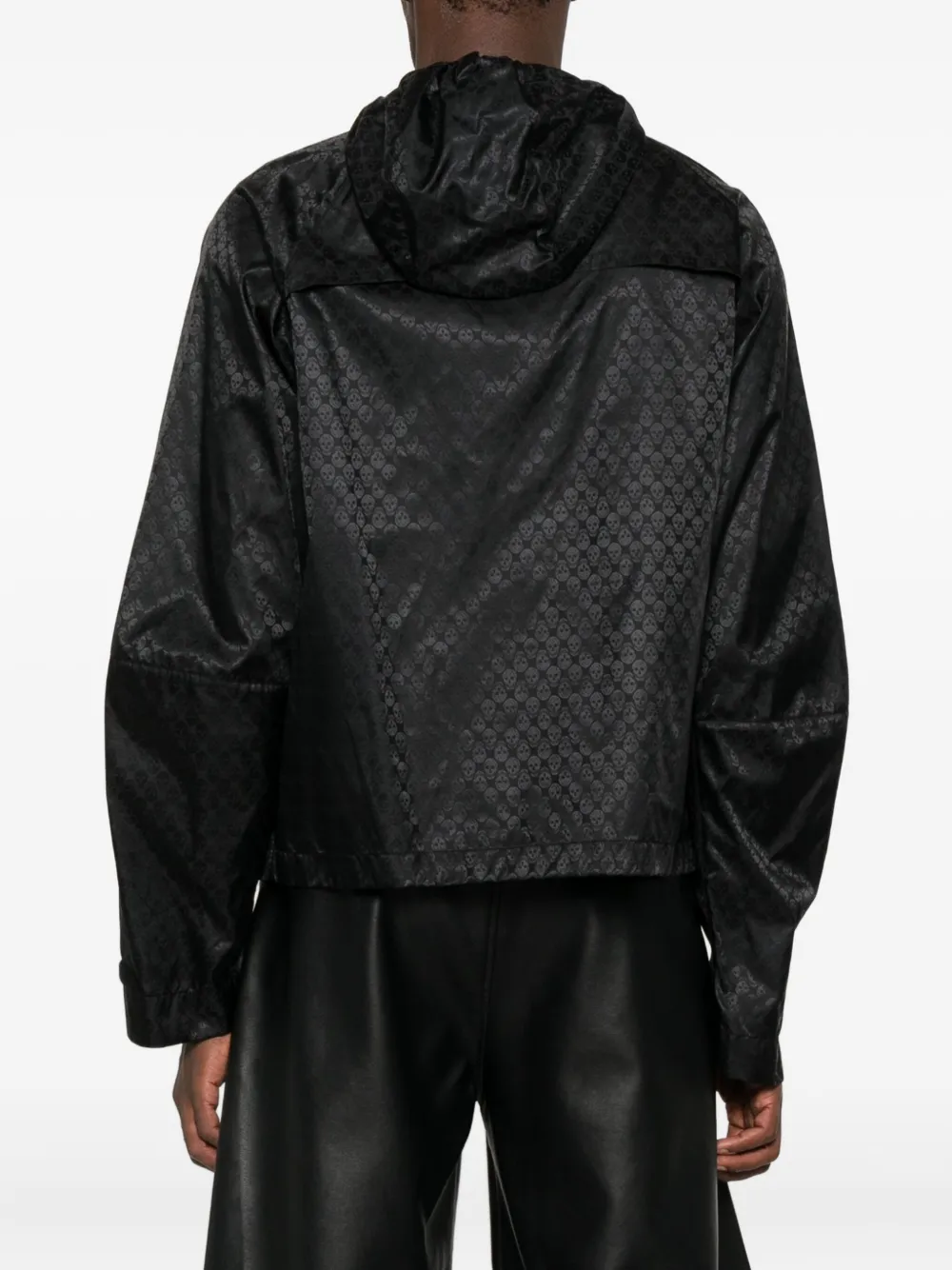 Alexander McQueen Jack met capuchon en rits Zwart