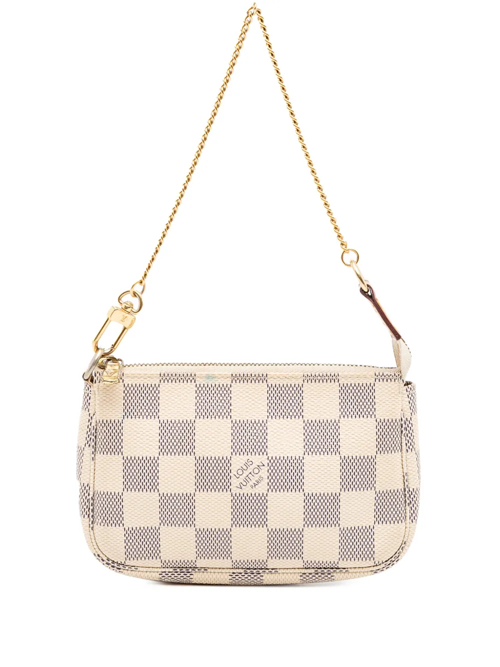 Louis Vuitton Pre-Owned 2011 ダミエ アズール ミニ ポシェット アクセソワール ハンドバッグ - ホワイト Louis Vuitton Pre-Owned 2011 ダミエ アズール ミニ ポシェット アクセソワール ハンドバッグ - ホワイト