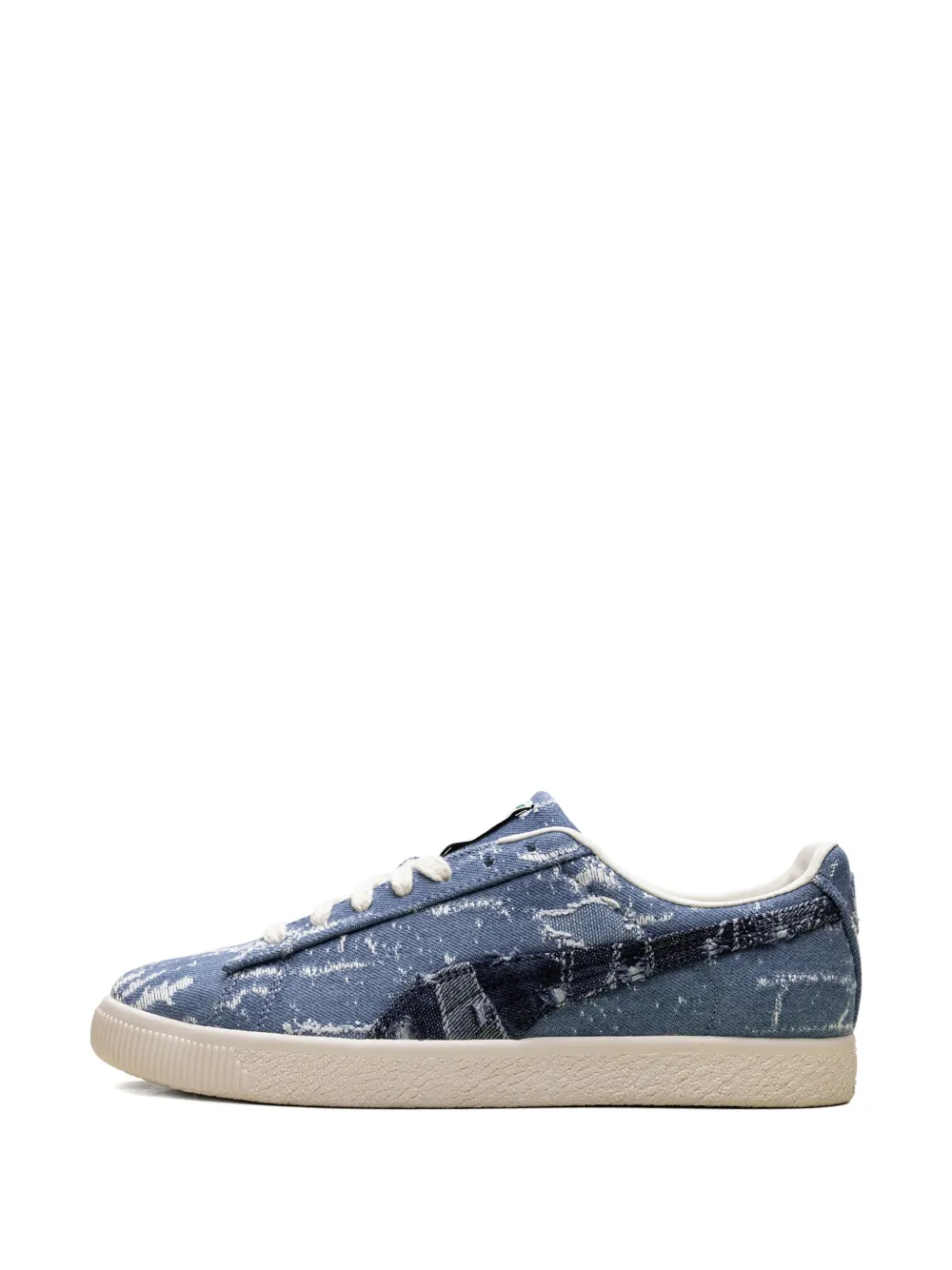 PUMA Clyde "Faded Denim Frosted Ivory" sneakers Blauw