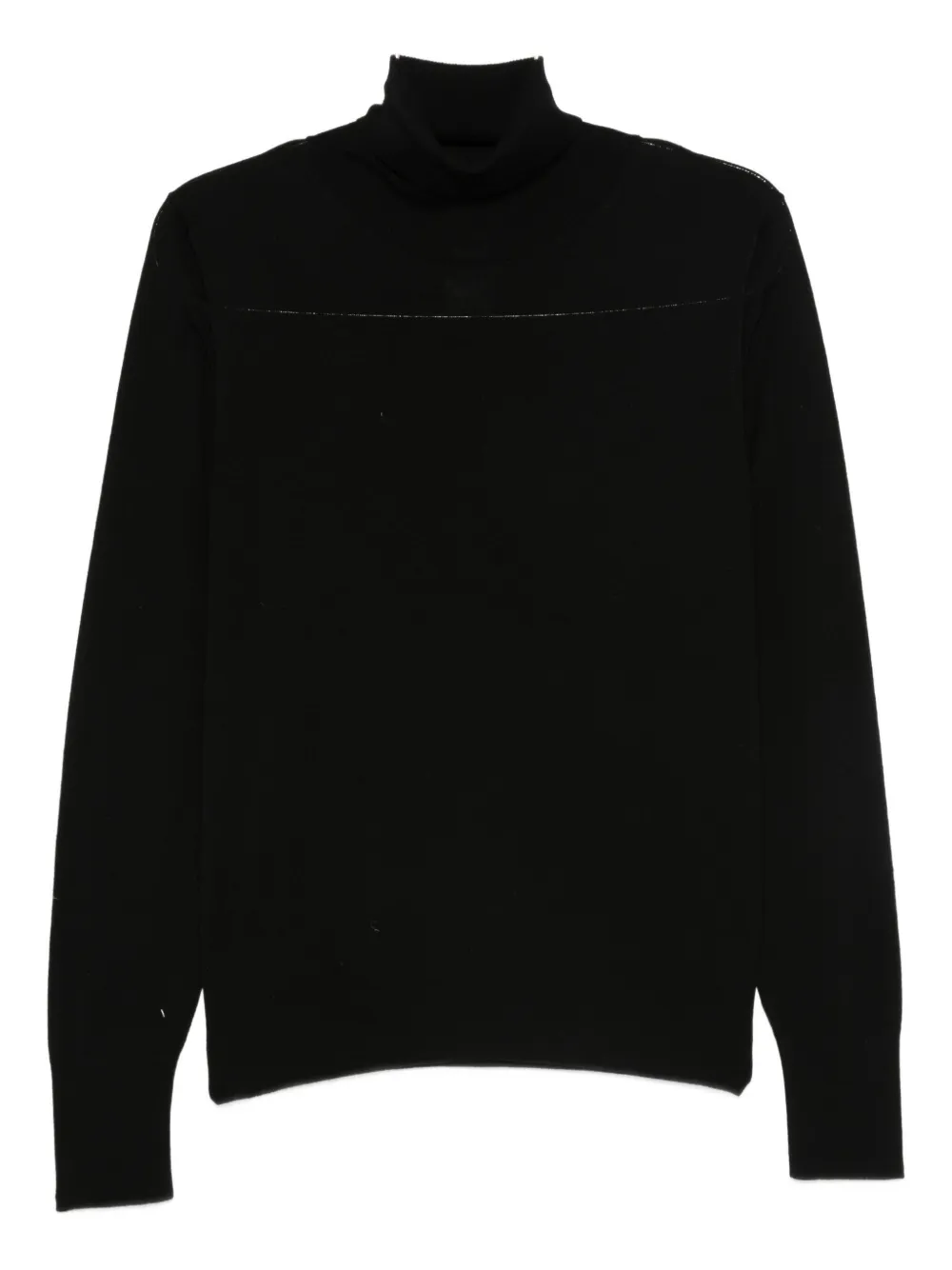 Sapio Turtleneck Panelled Sweater In Black