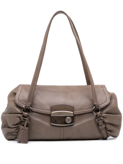 Prada Pre-Owned 2000-2025 Royal Calf Pushlock shoulder bag