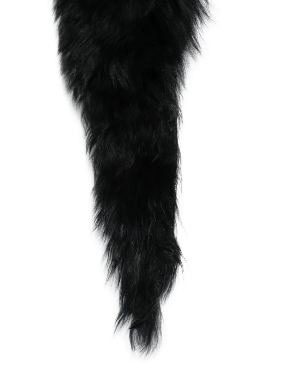 Sapio Detachable Brushed Collar In Black