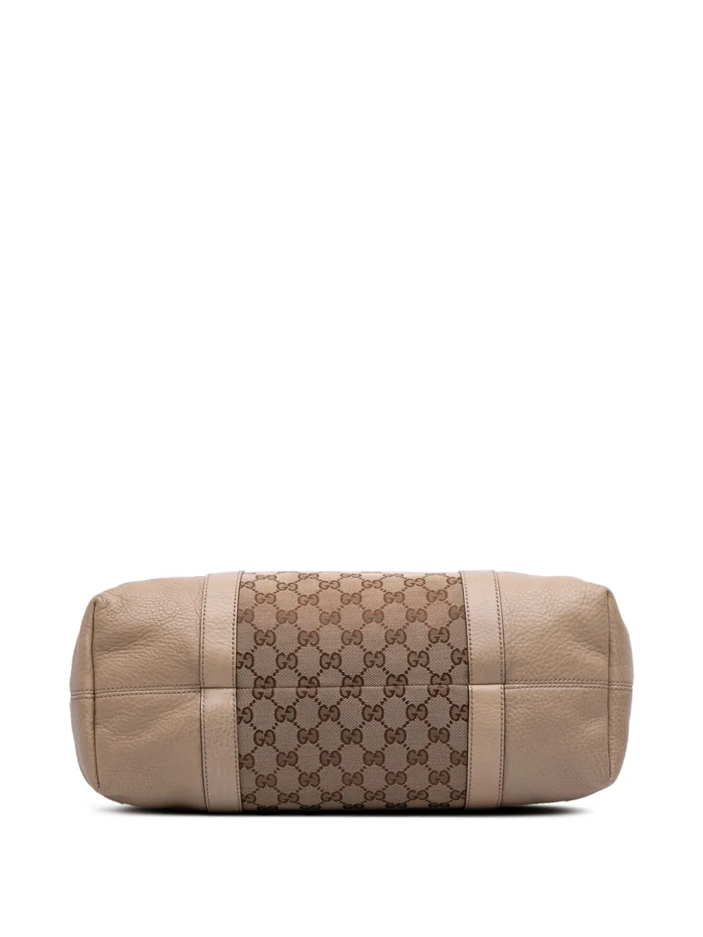 Pre-owned Gucci 2016-2025 Gg Canvas Miss Gg Tote Bag In Brown