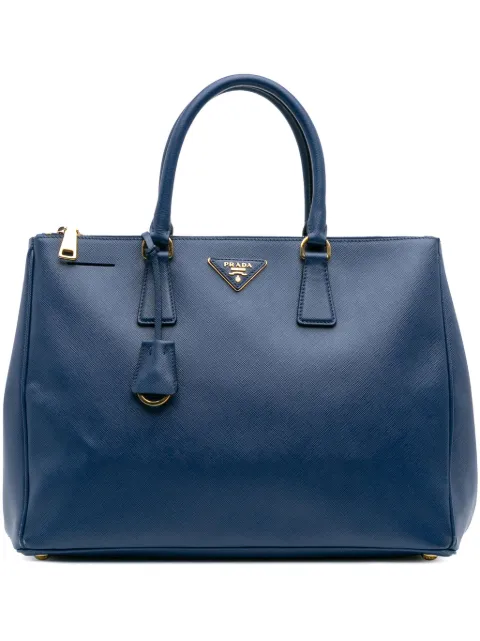 Prada Pre-Owned شنطة عملية 'لاكس غاليريا' كبيرة سافيانو بسحاب مزدوج 2000-2025