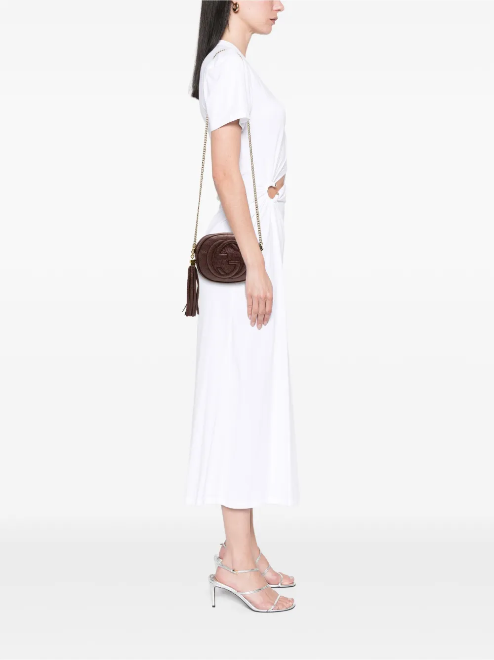 Gucci Pre-Owned 2016-2025 Mini Metallic Pebbled Calfskin Soho Chain crossbody bag | Pre-Owned | Image 2