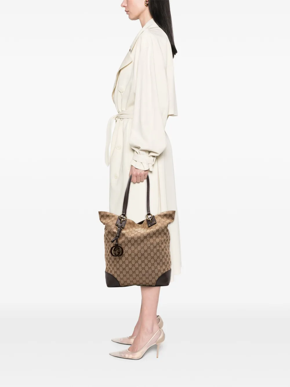 Gucci Pre-Owned 2016-2025 Large GG Canvas GG Charm tote bag | Pre-Owned | Image 2