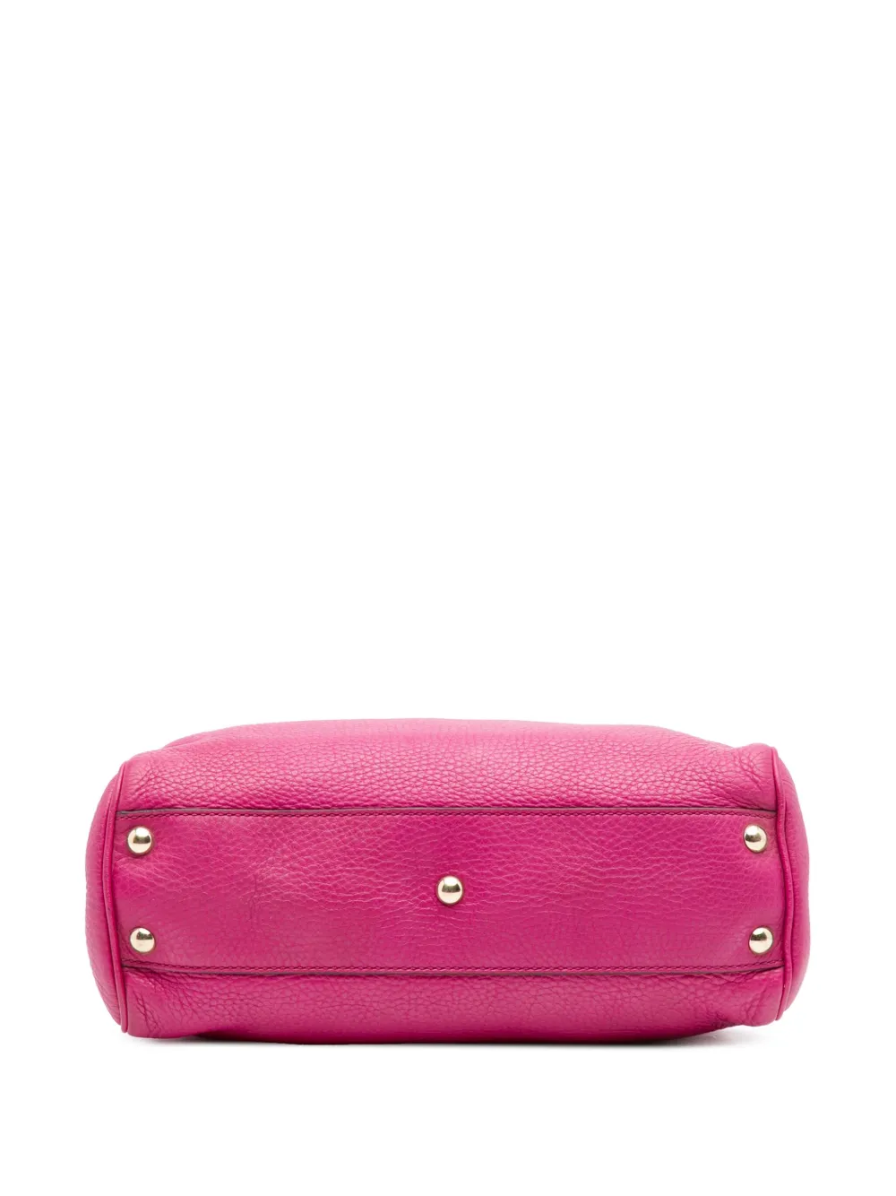 Pre-owned Gucci 2016-2025 Small Calfskin Bamboo Shopper Satchel In Pink
