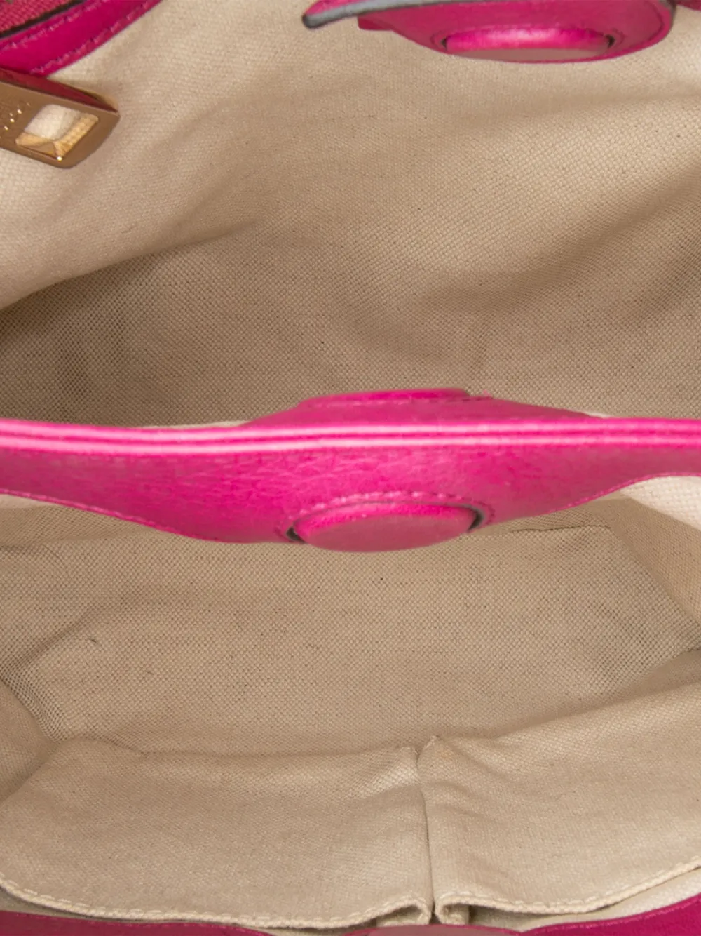 Pre-owned Gucci 2016-2025 Small Calfskin Bamboo Shopper Satchel In Pink