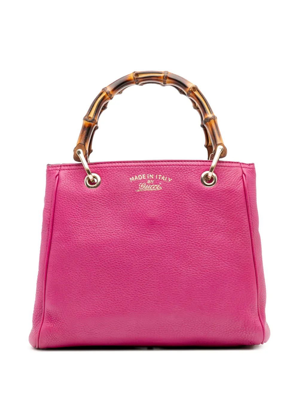 Gucci Pre-Owned 2016-2025 Small Calfskin Bamboo Shopper satchel | Pink | Image 1