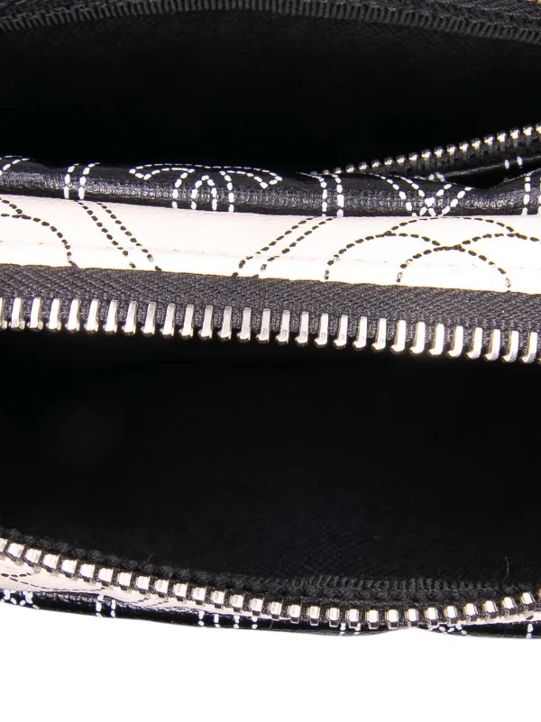 CHANEL Pre-Owned 2018 Coated Canvas Camellia Logo Camera Bag