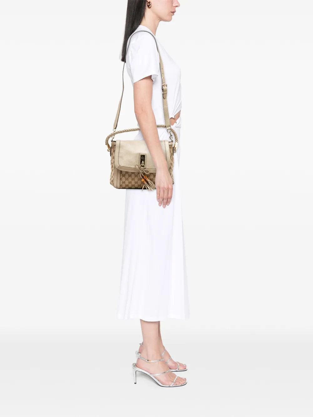 Gucci Pre-Owned 2016-2025 GG Canvas Bella Flap satchel | Pre-Owned | Image 2