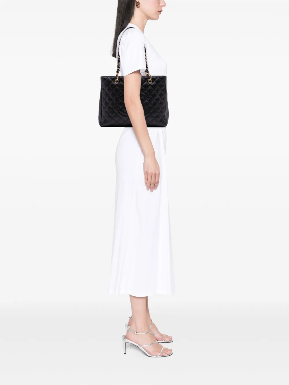 CHANEL Pre-Owned 2006-2008 Caviar Grand Shopping tote bag | Pre-Owned | Image 2