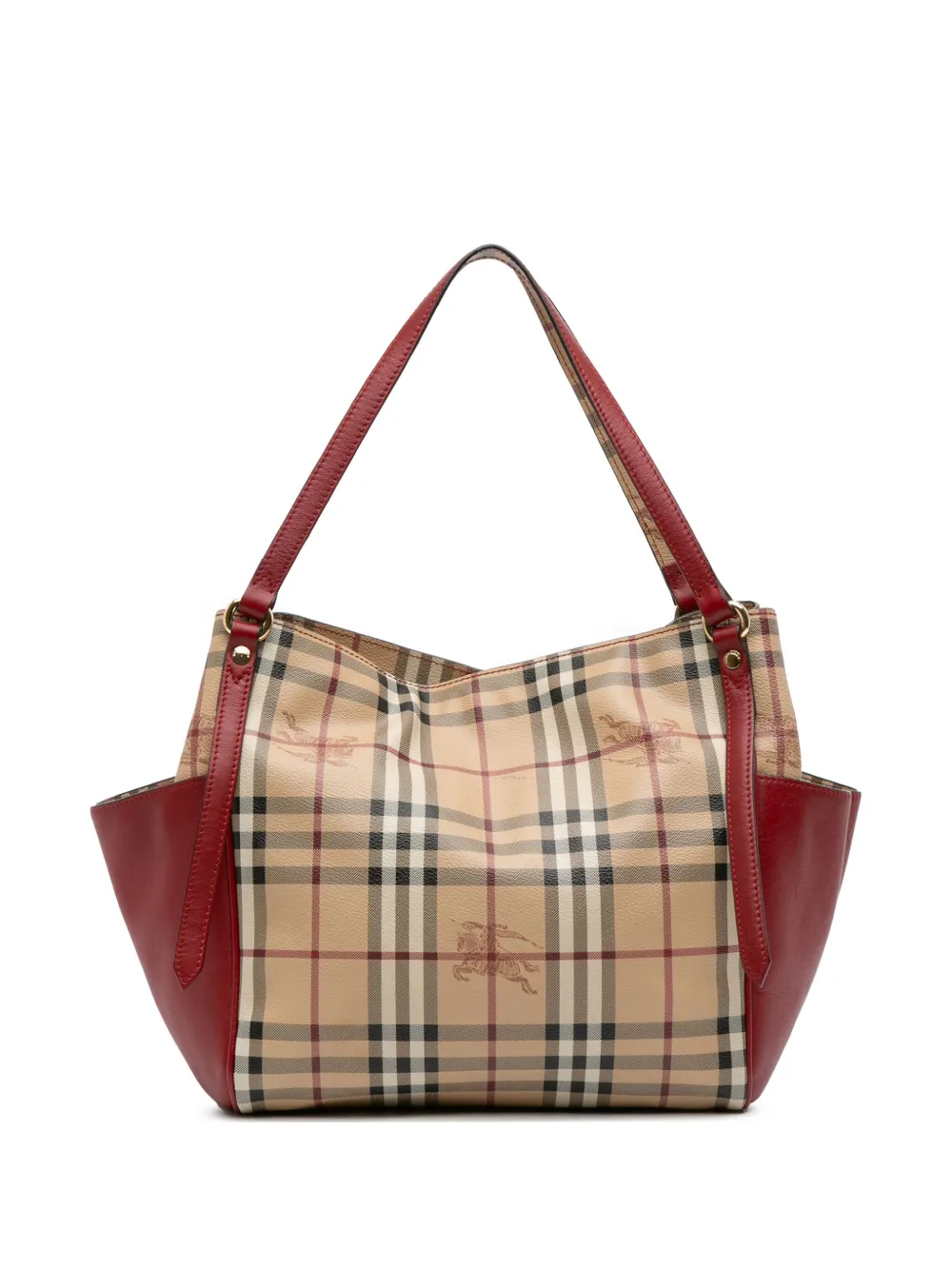 Burberry Pre-Owned 2000-2017 Small Haymarket Check Coated Canvas Canterbury tote bag | Brown | Image 1