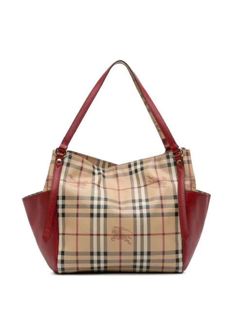 Burberry Pre-Owned 2000-2017 Small Haymarket Check Coated Canvas Canterbury tote bag