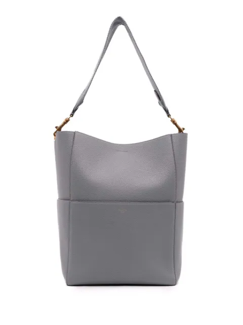 Celine Pre-Owned 2017 Medium Leather Seau Sangle bucket bag