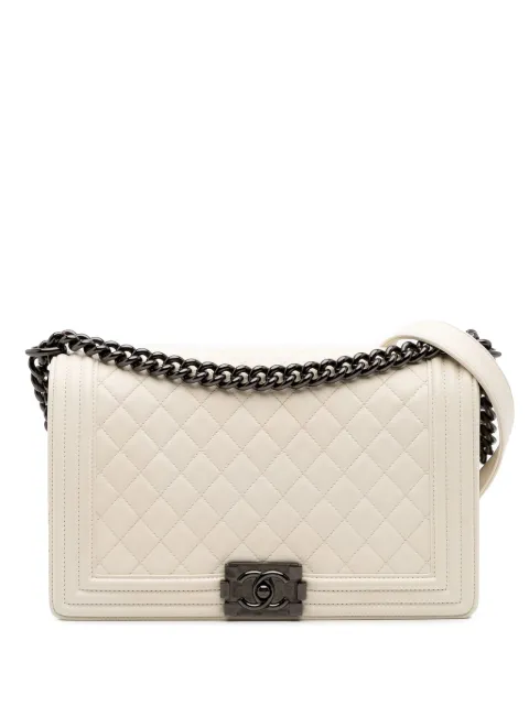 CHANEL Pre-Owned 2018 Medium Quilted Lambskin Boy Flap crossbody bag