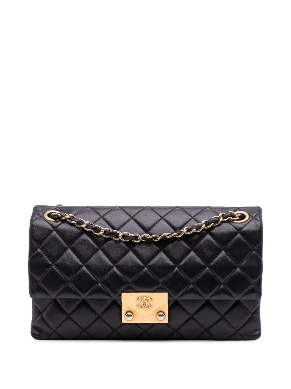 CHANEL Pre-Owned 2015-2016 マトラッセ ラムスキン パゴダ アコーディオン フラップ ショルダーバッグ -
