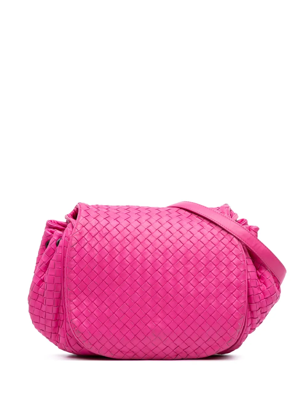 Bottega Veneta Pre-Owned 2012-2025 Nappa Intrecciato Flap crossbody bag | Pink | Image 1