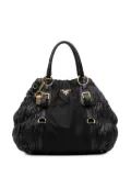 Prada Pre-Owned 2010-2025 Tessuto and Nappa Gaufre satchel - Black
