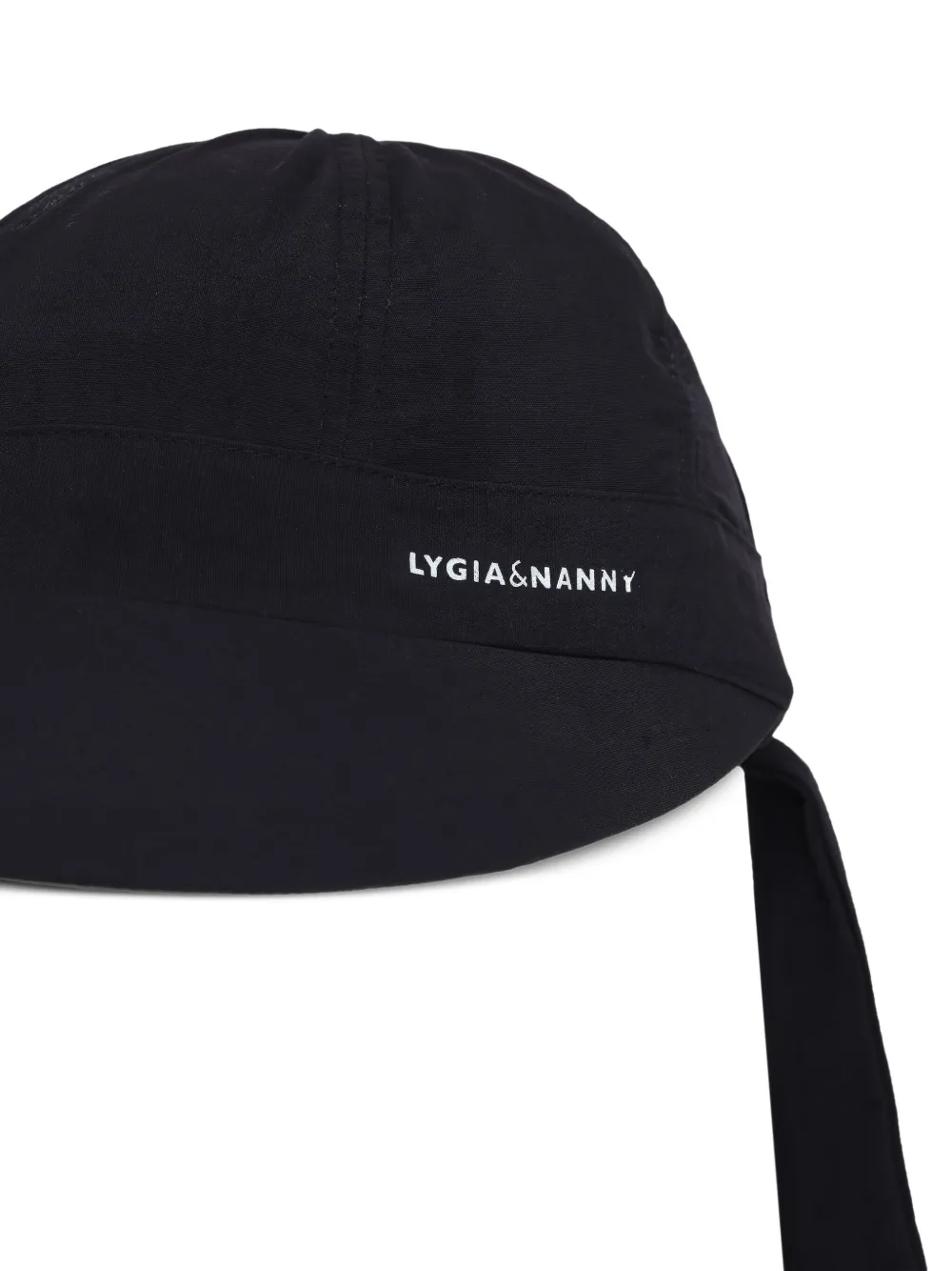 Lygia & Nanny Zonnehoed met gestrikte hals Zwart