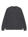 Stüssy waffle-texture long-sleeve t-shirt - Black