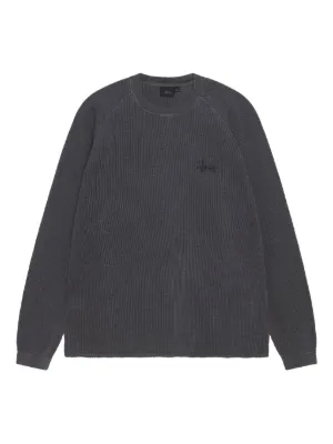 Stüssy Pigment Dyed LS Thermal Sweater | Grey | FARFETCH